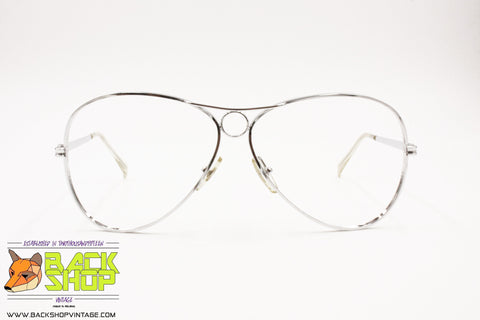 GZ Italy mod. 708 Vintage 50s-60s Aviator frame shooter, Steel material oval drop lenses, New Old Stock