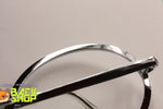 Vintage 1960s Steel Sunglasses Frame, "scratched effect" around lenses perimeter, New Old Stock