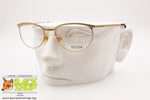 FREE LAND mod. FL 112 009 Vintage eyeglass frame sating golden round/oval rims, New Old Stock 1990s