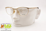 FREE LAND mod. FL 112 009 Vintage eyeglass frame sating golden round/oval rims, New Old Stock 1990s