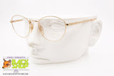 VIA FRATTINA mod. SONIA, Vintage round eyeglass frame women pink gold, New old Stock 1980s