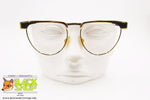 GIANFRANCO FERRE mod. GFF 87 58P, Vintage women frame glasses golden & black, Vintage Preowned