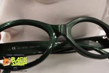 SISLEY mod. SLY 414 621 Vintage Sunglasses frame, women green glittered, New Old Stock 1990s