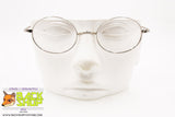 CHANEL mod. 2037 C.192, Vintage round silver eyeglass/sunglasses frame, New Old Stock