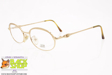 GIANNI VERSACE mod. G78 04M, Vintage eyeglass frame oval golden medusa, New Old Stock