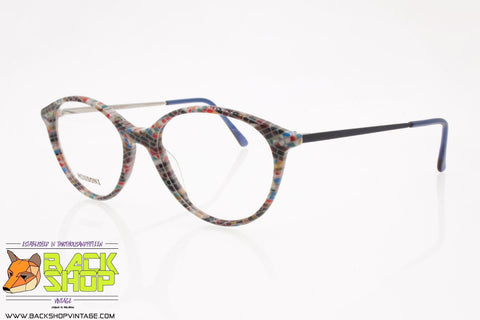 MISSONI mod. M882 A48, Vintage women eyeglass frame harlequin colors, New Old Stock 1980s