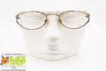 5TH AVENUE mod. 5AV024 CHESTNUT, Vintage eyeglass frame little oval art deco', New Old Stock 1980s