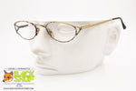 5TH AVENUE mod. 5AV024 CHESTNUT, Vintage eyeglass frame little oval art deco', New Old Stock 1980s