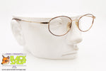 ESSENCE mod. 921 GLD/TORT, Vintage eyeglass frame semi-oval geometric designer, New Old Stock 1990s