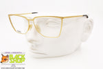 MISSONI mod. M317 008, Vintage golden eyeglass frame women, New Old Stock 1980s