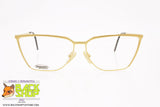 MISSONI mod. M317 008, Vintage golden eyeglass frame women, New Old Stock 1980s