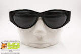 ROCHAS PARIS mod. 9014 01 Vintage Sunglasses total black with lavis golden arms, New Old Stock