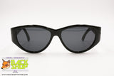 ROCHAS PARIS mod. 9014 01 Vintage Sunglasses total black with lavis golden arms, New Old Stock