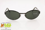 GIUGIARO mod. G-558 C-1092 Vintage Sunglasses, oval rims darken gunmetal, New Old Stock 1990s