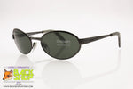 GIUGIARO mod. G-558 C-1092 Vintage Sunglasses, oval rims darken gunmetal, New Old Stock 1990s