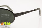 GIUGIARO mod. G-558 C-1092 Vintage Sunglasses, oval rims darken gunmetal, New Old Stock 1990s