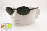 GIUGIARO mod. G-558 C-1092 Vintage Sunglasses, oval rims darken gunmetal, New Old Stock 1990s