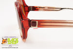 LANVIN Sunglasses, round rims Red & Clear, Vintage 1970s New Old Stock