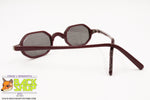 GALILEO Vintage Octagonal Sunglasses wine red, Men Women eyewear, New Old Stock 90s