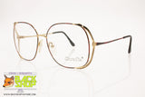 MARCOLIN mod. 7020 455 DANIELI Vintage eyeglass frame squared oversize, red & black dappled, New Old Stock 1980s