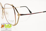 MARCOLIN mod. 7020 455 DANIELI Vintage eyeglass frame squared oversize, red & black dappled, New Old Stock 1980s