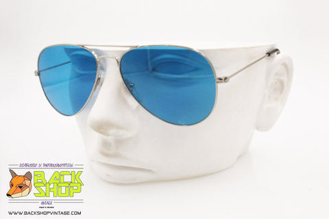 CLARK by TREVI COLISEUM mod. 813 C.1, Vintage aviator sunglasses intense blue lenses, New Old Stock