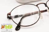 VILLAGE by MARCOLIN mod. 6237 Vintage eyeglass frame dappled rims, brown going to gray, Deadstock