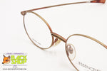 Vintage 90s Oval frame ESSENCE mod. 631 Made in Italy, Golden & Red effect Stainless Steel, New Old Stock