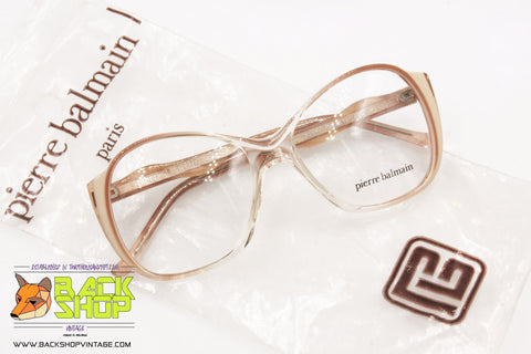 PIERRE BALMAIN Paris mod. 2014 664 Vintage eyeglass frame women, soft tones, New Old Stock 1980s