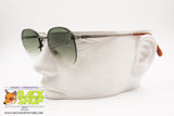 Façonnable RODERMAN Round panto Sunglasses rimless, Green shaded lenses, New Old Stock 1990s