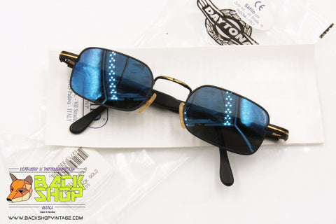 DAYTONA by SAFILO mod. DA 902/S HU6 Vintage Sunglasses, blue mirrored lenses, New Old Stock 1980s