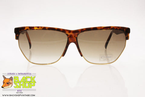 PIAVE mod. 316 Vintage Sunglasses made in Italy, oversize squared tortoise brown, New Old Stock 1970s