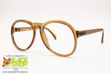 SAPHIRA mod. 4067 Oversize round eyeglass frame/sunglasses frame, Brown Optyl cello, New Old Stock