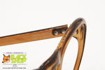 SAPHIRA mod. 4067 Oversize round eyeglass frame/sunglasses frame, Brown Optyl cello, New Old Stock