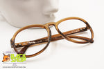 SAPHIRA mod. 4067 Oversize round eyeglass frame/sunglasses frame, Brown Optyl cello, New Old Stock