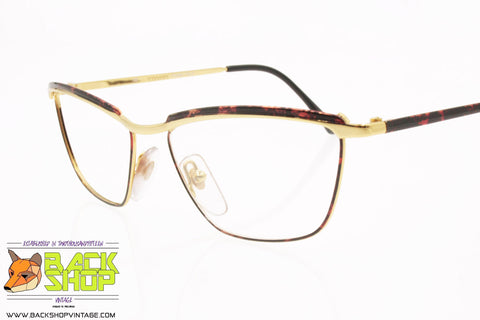 MISSONI mod. M 326 H08, Vintage women eyeglass frame golden & dappled, New Old Stock 1980s