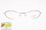 SISLEY mod. SLY 579 B39, Vintage futuristic women eyeglass frame silver, New Old Stock 1990s