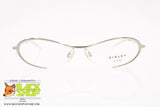 SISLEY mod. SLY 579 B39, Vintage futuristic women eyeglass frame silver, New Old Stock 1990s