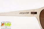 REVLON mod. RV101 64G Vintage Sunglasses women clear/brown, New Old Stock 1990s