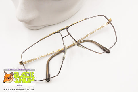 DEFILÉ mod. MASTER 407 Geometric Aviator frame, marbled grey , New Old Stock 1980s