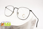 LOOK mod. 538 matte black square glasses frame, classic eyeglass men women, New Old Stock 80s