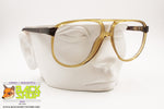 Christian Dior Monsieur 2269 aviator acetate frame, pale yellow and brown made with Optyl acetate, New Old Stock 80s