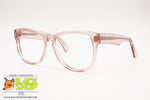 MENRAD mod. 612-118 Pale rose/Pink transparent wayfarer glasses frame women, New Old Stock 80s