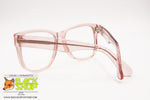 MENRAD mod. 612-118 Pale rose/Pink transparent wayfarer glasses frame women, New Old Stock 80s