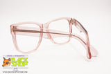 MENRAD mod. 612-118 Pale rose/Pink transparent wayfarer glasses frame women, New Old Stock 80s