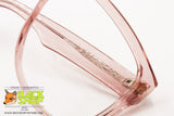 MENRAD mod. 612-118 Pale rose/Pink transparent wayfarer glasses frame women, New Old Stock 80s