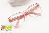 MENRAD mod. 612-118 Pale rose/Pink transparent wayfarer glasses frame women, New Old Stock 80s