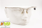 T LOOK Milano Women Nylor Vintage frame eyeglass, Silver satin metal, New Old Stock 1990s