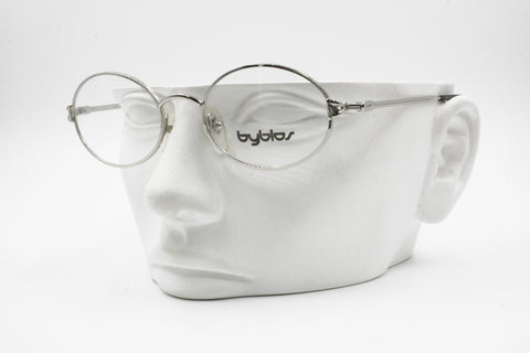 BYBLOS mod. 605 3002 Vintage Eyeglasses frame silver 50[]19 135, New Old Stock 1990s