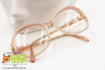 LOZZA mod. ARPA Vintage 1970s eyeglass frame women, Pink rose acetate & Pearl, New Old Stock